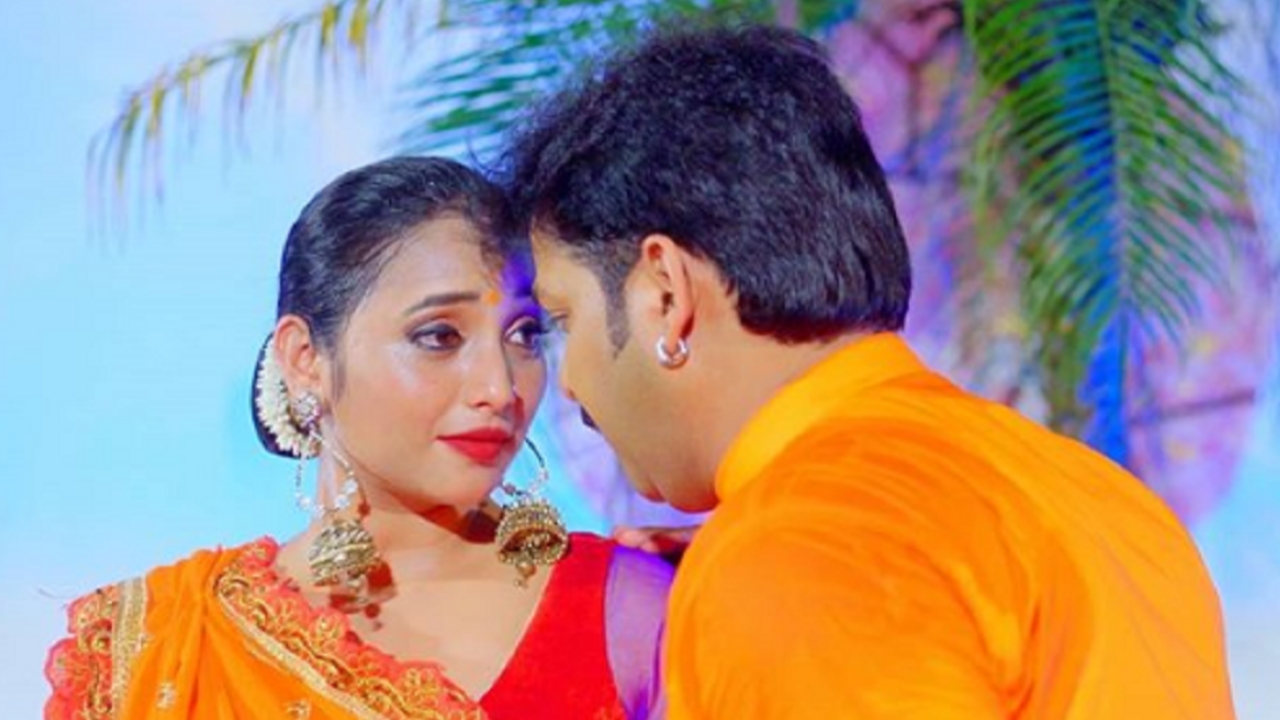 पवन सिंह ने साड़ी पर के फोटो गाने से सोशल मीडिया पर मचाई धूम, रानी संग खूब जमी कमेस्ट्री