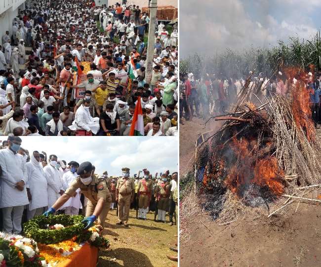 पंचतत्त्व में विलीन हुए जवान मोहित, नम आंखों के साथ दी गई अंतिम विदाई