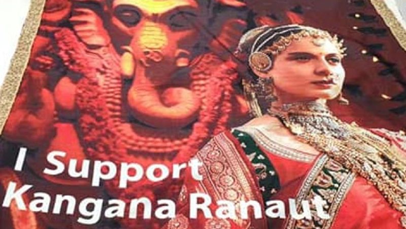 सुरत के व्यपारी ने कंगना के सपोर्ट में निकाली ‘मणिकर्णिका’ प्रिंट वाली साड़ी