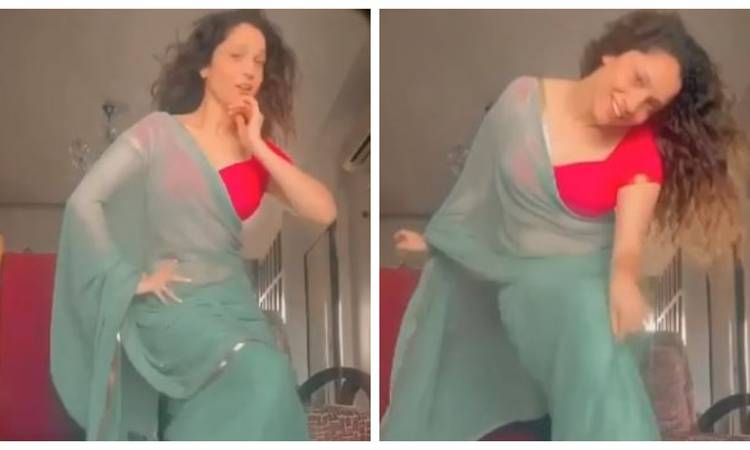 अंकिता लोखंडे ने ग्रीन साड़ी में 'हवा के झोंके ' गाने पर किया डांस, वीडियो वायरल