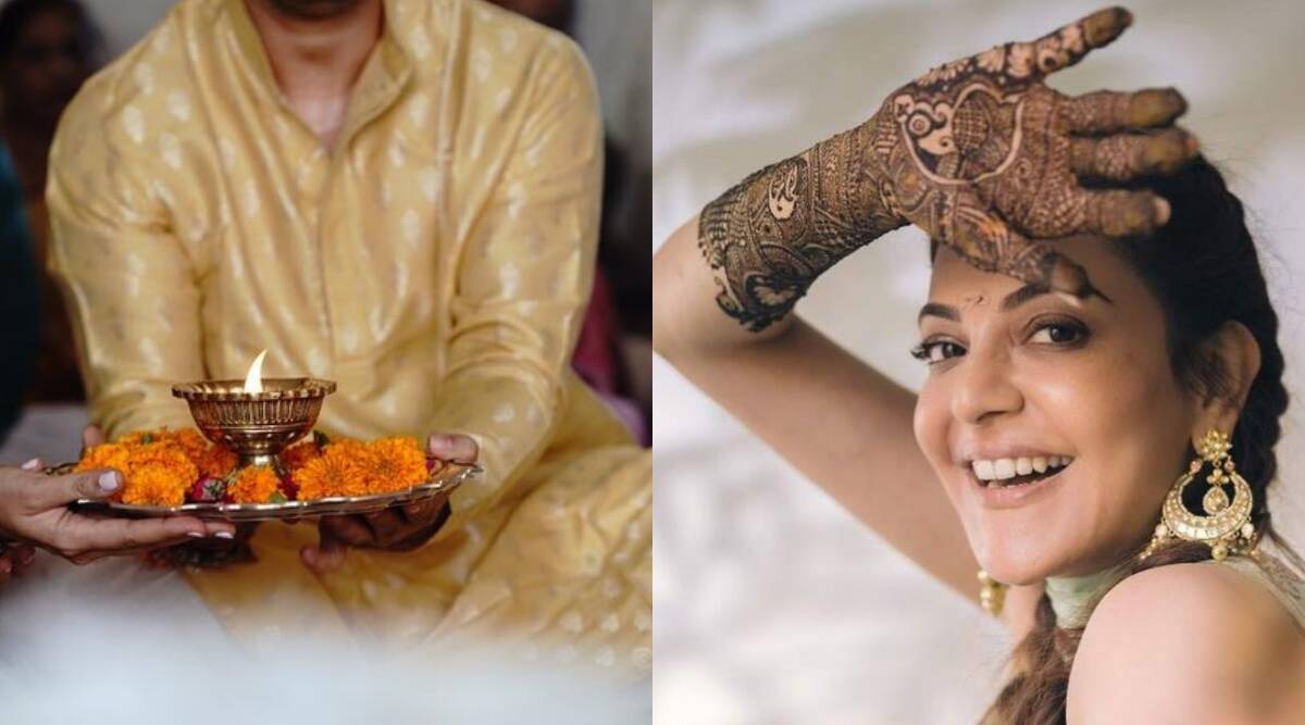 काजल अग्रवाल ने शेयर की हल्दी और मेहंदी की तस्वीरें, होने वाले पति के साथ लगाए जमकर ठुमके
