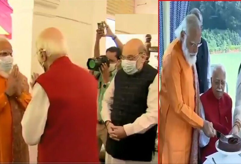 आडवाणी के घर पहुंचे पीएम मोदी और अमित शाह गुलदस्ता भेंट कर जन्मदिन की दी बधाई, देखे तस्वीरें