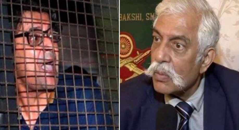 अर्नब गोस्वामी की रिहाई के बाद लाइव टीवी पर मेजर बख्शी ने लगाये भारत माता की जय के नारे