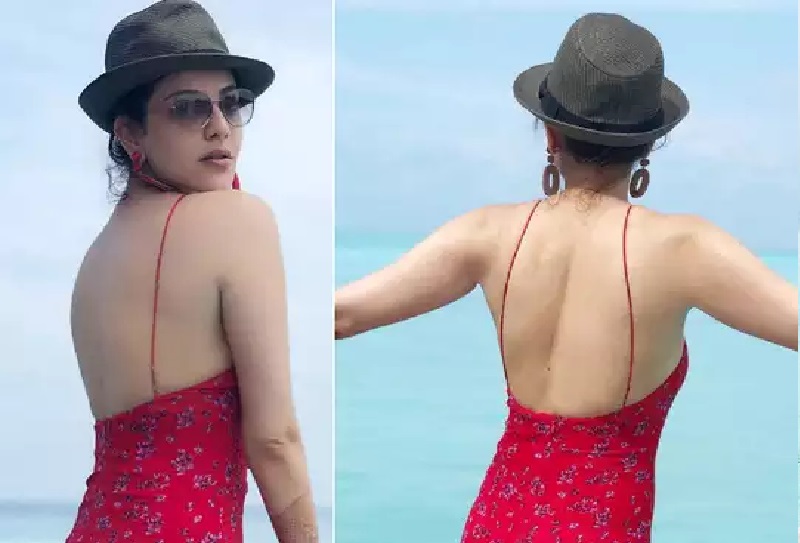 हनीमून मनाने गई काजल अग्रवाल ने विदेश पहुंचते ही पहनी ऐसी ड्रेस, पीछे से दिख रहा था सब कुछ