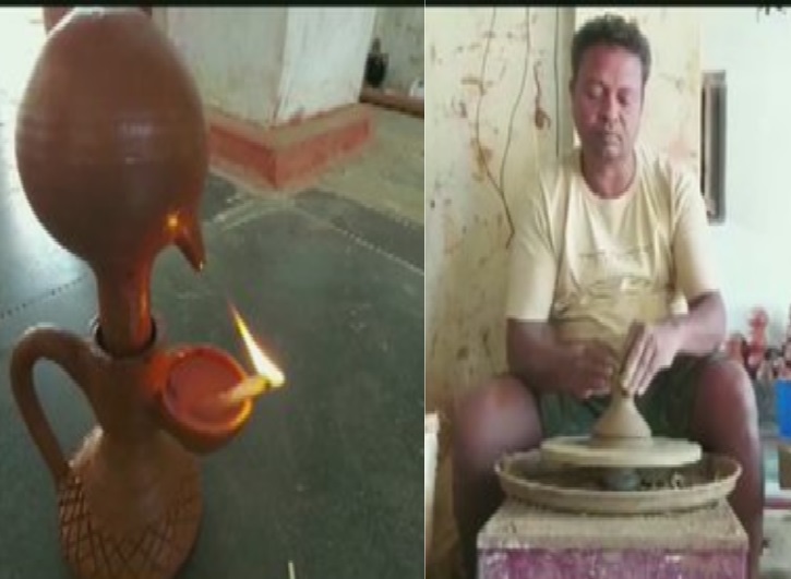 छत्तीसगढ़ के चक्रधारी ने बनाया 24 घंटे जलने वाला दिया, लाखों के मिल रहे ऑर्डर