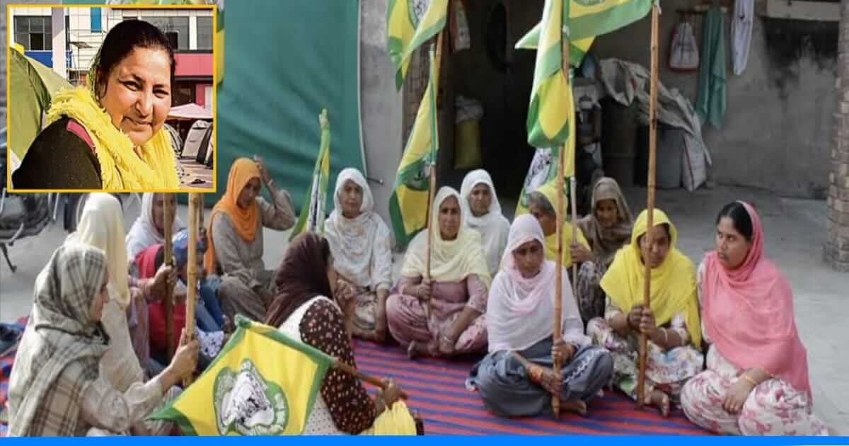 तीन बेटियों के साथ पत्नी किसान आंदोलन में हुई शामिल, बुजुर्गो की कर रही हैं सेवा