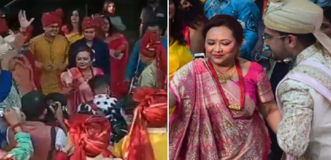पापा मम्मी संग बारात लेकर झूमते हुए निकले आदित्य नारायण, देखें तस्वीरें