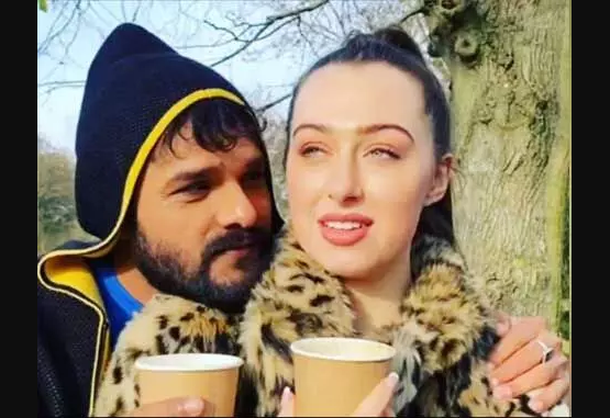 खेसारी लाल यादव, विदेशी लड़की को भोजपुरी सिखाते आए नजर, Funny Video Viral
