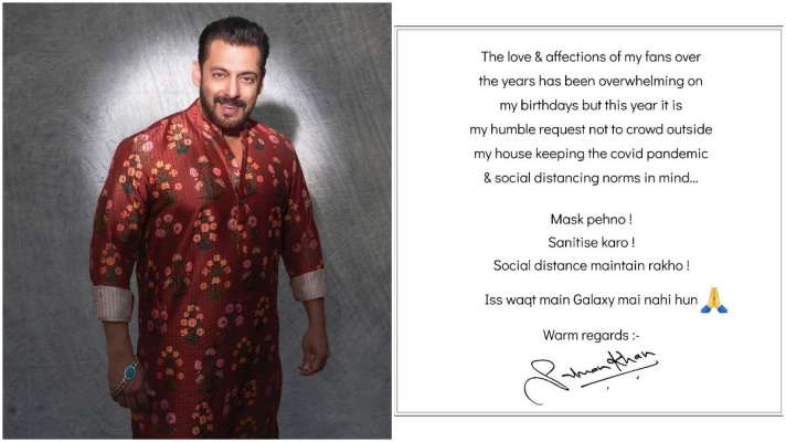 जन्मदिन से पहले सलमान खान ने घर के बाहर चिपकाया नोटिस, उनके चाहने वालों को लगा बड़ा झटका