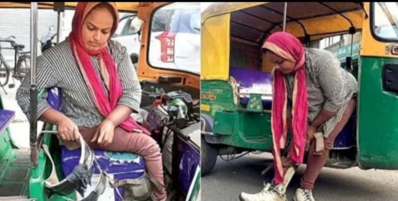 ऑटो चलाकर दिव्यांग बेटी करवा रही है अपने पिता के कैंसर का इलाज़