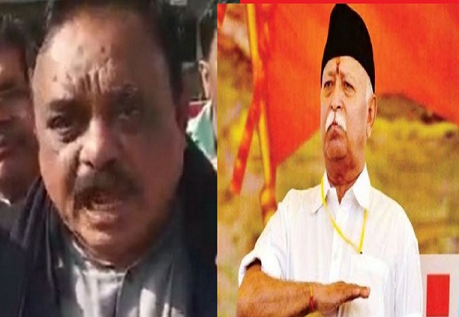 Rss प्रमुख और मुख्यालय को उड़ाने की धमकी देने वाले किसान के खिलाफ एफआईआर दर्ज