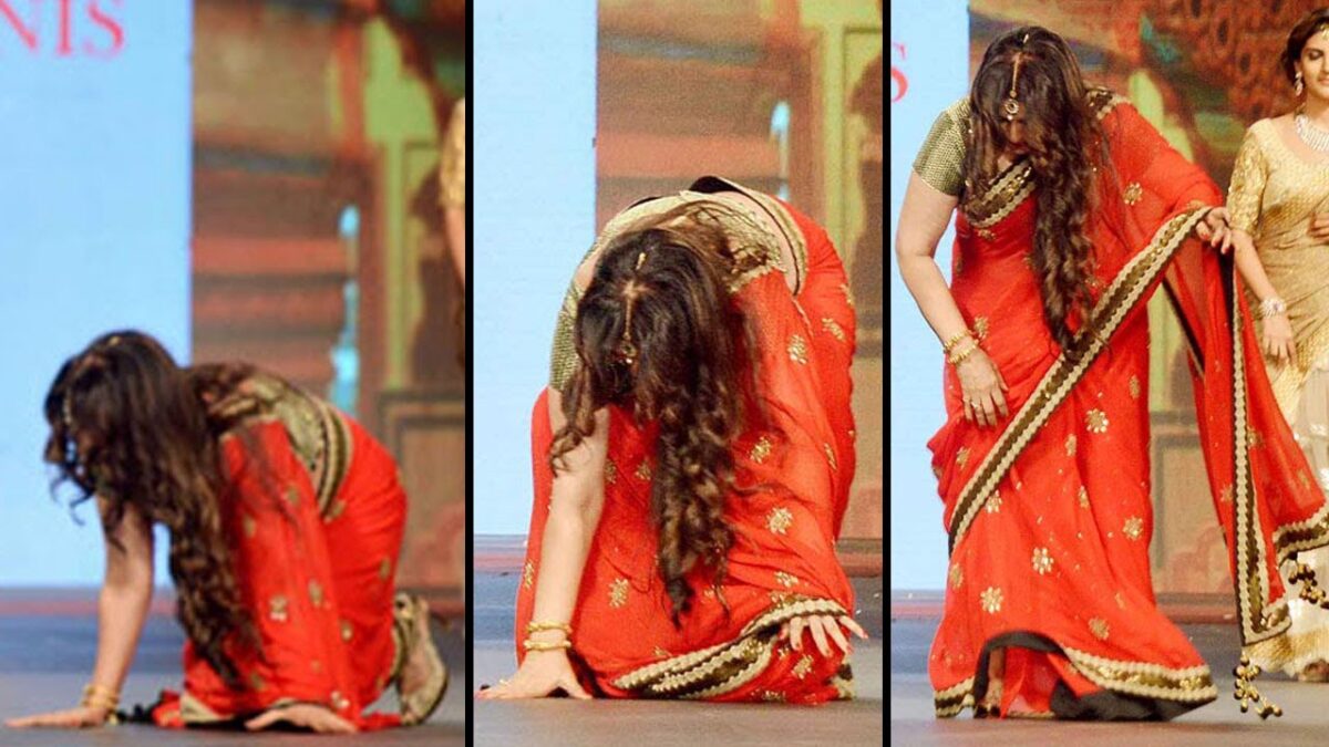 रैंप पर चलते-चलते धड़ाम से गिर गई ये हीरोइन, लोग देख रह गए हक्के बक्के