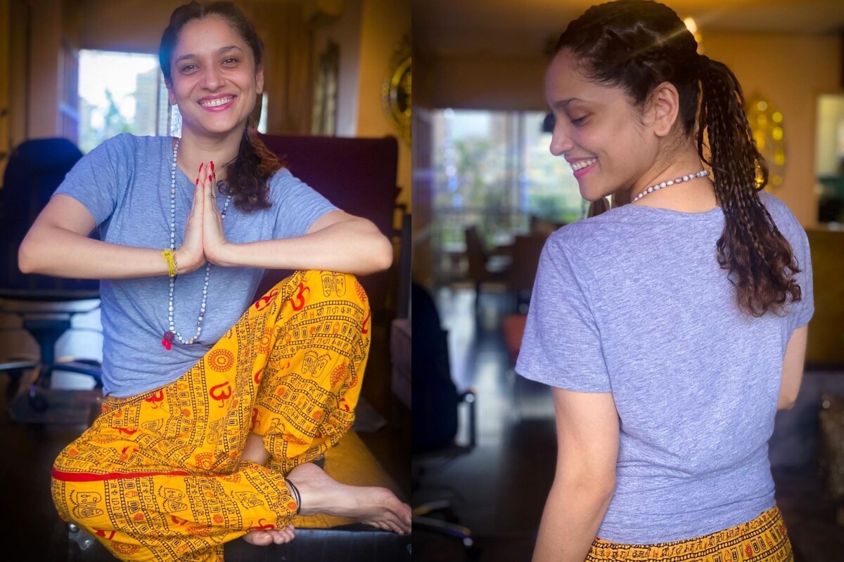अंकिता लोखंडे 'तितली' गाने के बाद पीले साड़ी में 'धक धक' गाने पर की डांस, वीडियो वायरल