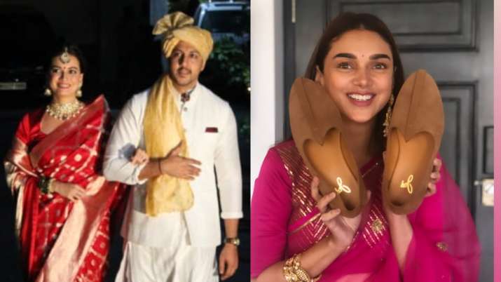 दीया मिर्ज़ा की शादी में अदिति राव हैदरी ने निभाया साली का रोल, चुराए वैभव रेखी के जूते