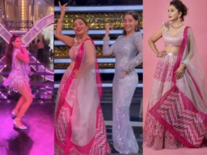 Madhuri Dixit और Nora Fatehi की अंखियों ने बढ़ाई फैंस की धड़कने, सोशल मीडिया पर वीडियो वायरल