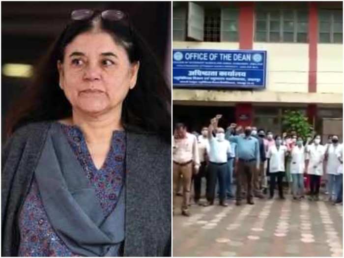 मेनका गांधी पर लगा गाली देने का आरोप, भाजपा नेता ने कहा वो घटिया महिला है