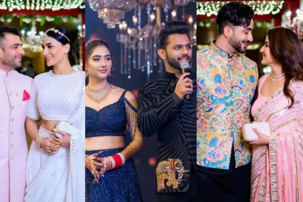 राहुल वैद्य और दिशा परमार के संगीत के महफ़िल में Bigg Boss की पुरी गैंग दिखी