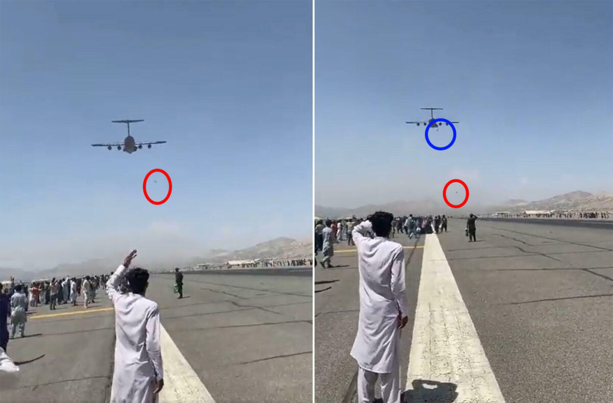 अफगानिस्तान: काबुल में उड़ते प्लेन से जमीन पर गिरे 3 अफगानी, देखिए वीडियो