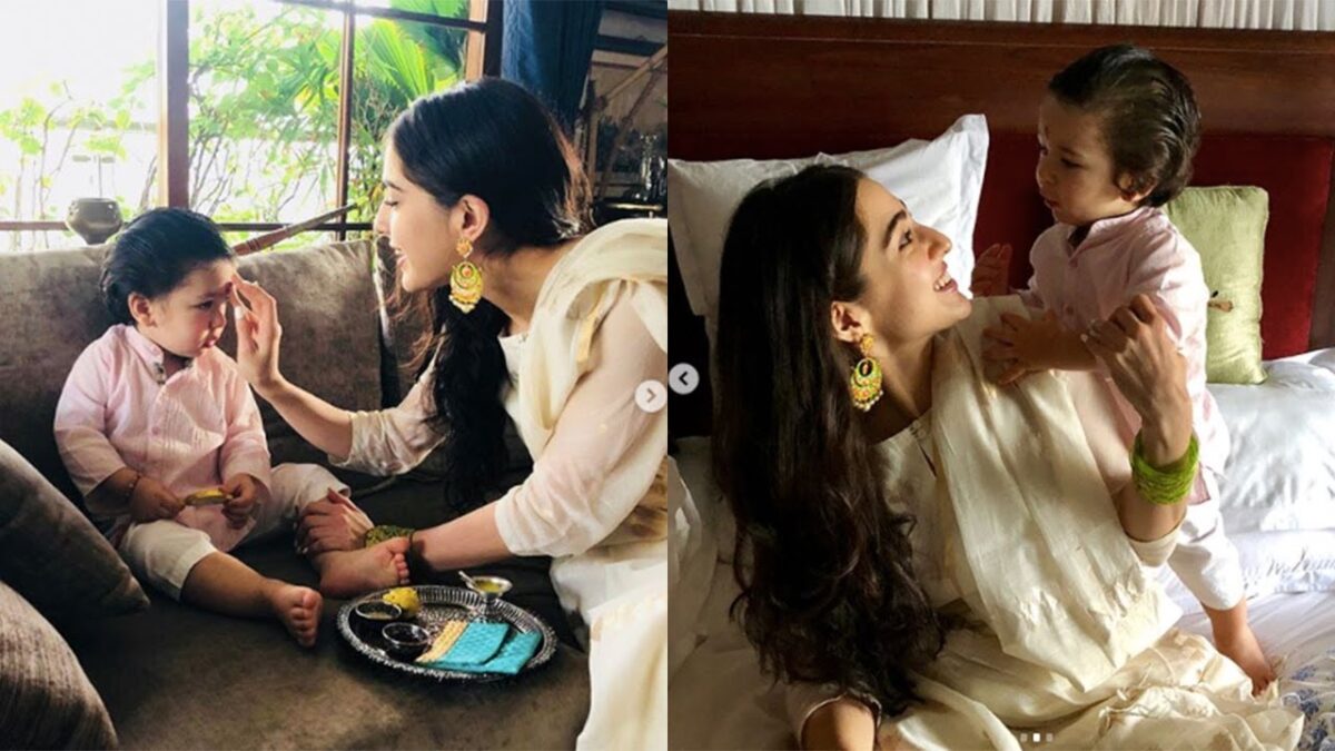 पिछले साल राखी पर वायरल हुई थी सारा की ये फोटो, सारा को तैमूर ने दिए थे इतने रूपए!