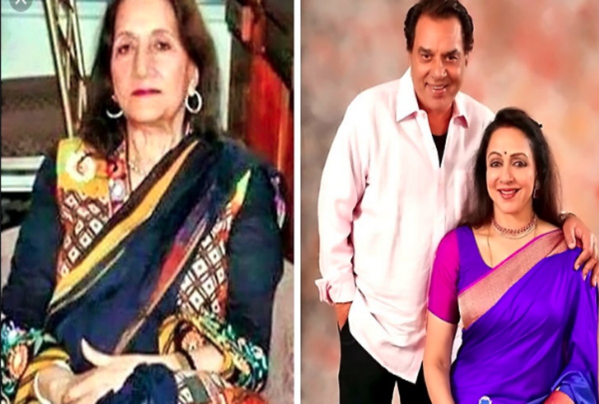 धर्मेंद्र की पहली पत्नी सालों बाद कैमरे के सामने आईं नजर, पोते की फिल्म देखने पहुंची थी