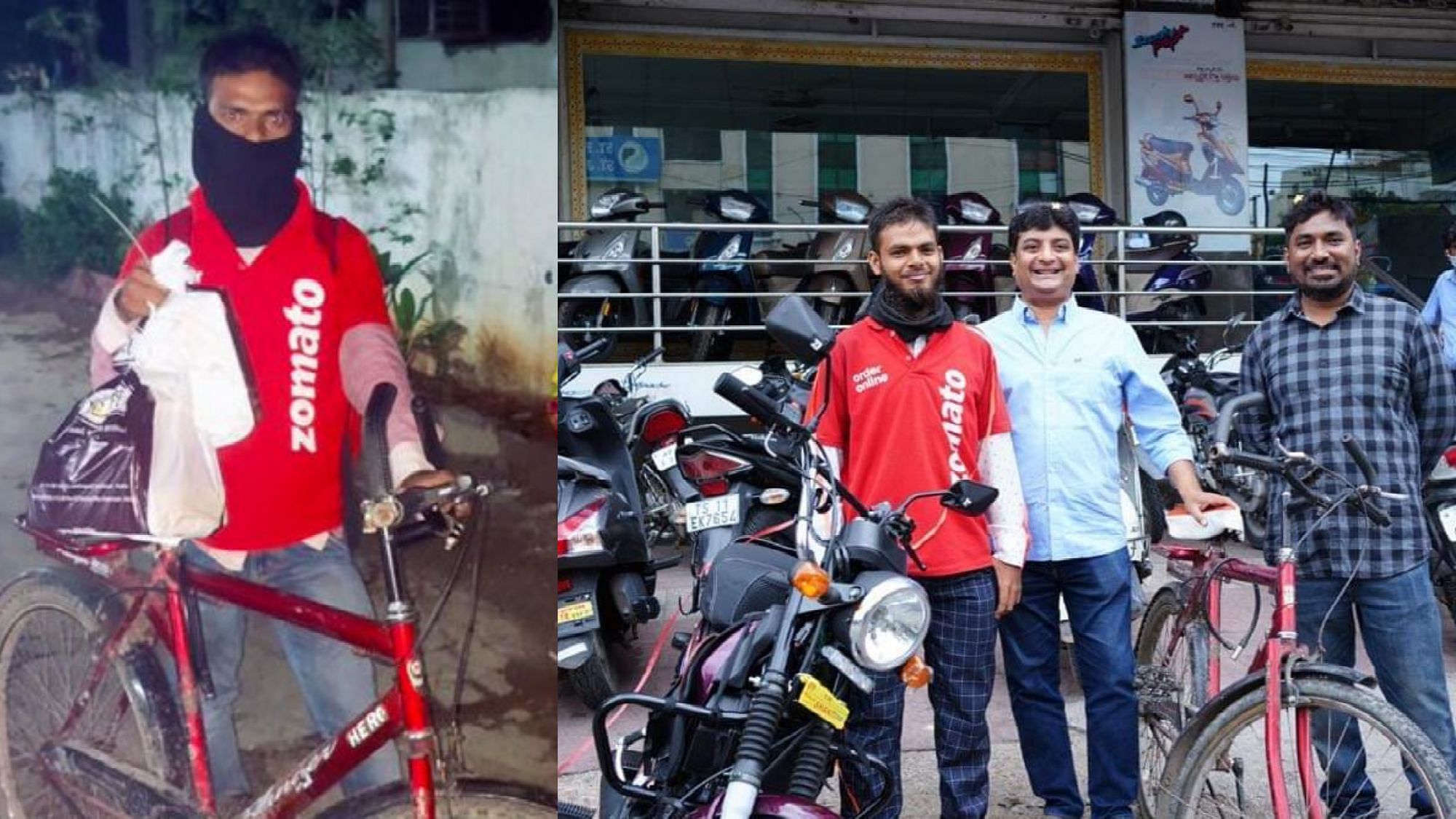9 किलोमीटर दूर खाना डिलीवर करने साइकिल से पहुंचा डिलीवरी ब्वॉय, कस्टमर ने गिफ्ट कर दी बाइक