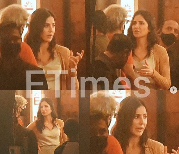 शादी के 14 दिनों बाद सेट पर लौटीं Katrina Kaif, बॉडीकॉन ड्रेस पहने सिंपल लुक में आई नजर, जीता फैंस का दिल 2 Katrina Kaif Vicky Kaushal