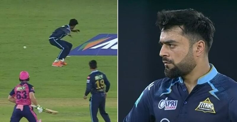 Gt Vs Rr: साईं किशोर ने छोड़ा आसान सा कैच, तो Rashid Khan ने गुस्से में दिखाई आंख, देखें Video