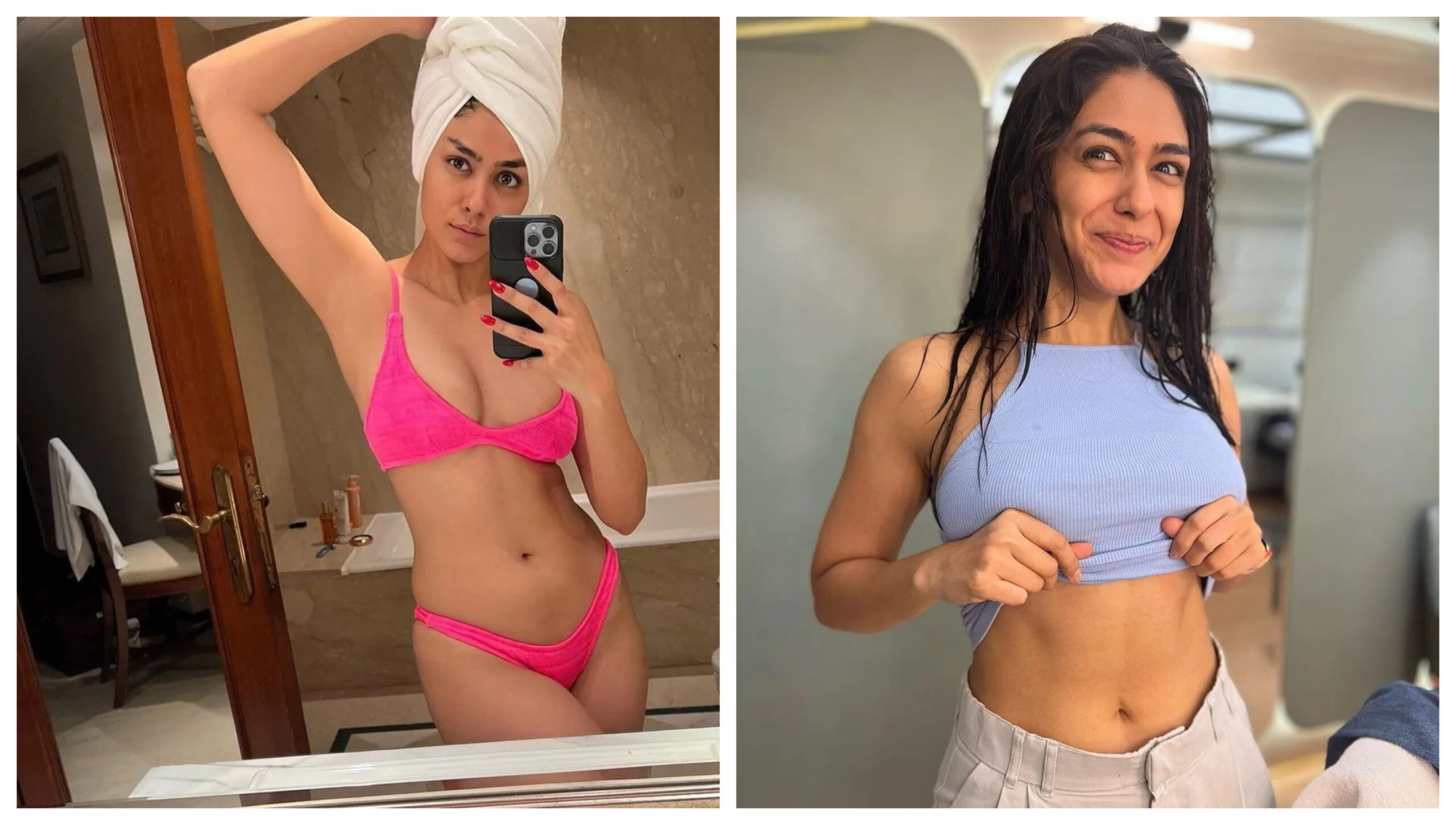 Mrunal Thakur आई बिकनी में लोगों के सामने, सभी देख कर कहने लगे मटके जैसा फिगर