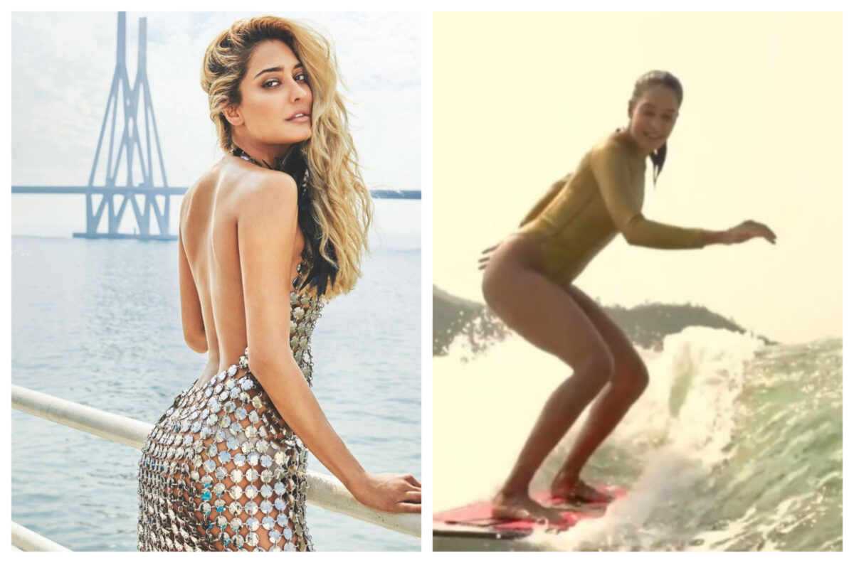 मोनोकनी में Lisa Haydon ने दिखाया अपना दिलकश अंदाज, समुद्र की लहरों के साथ खेलती हुई दी दिखाई