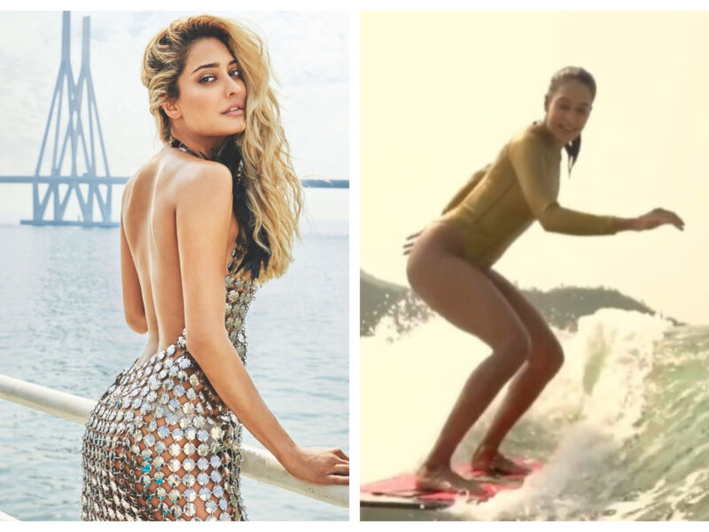 मोनोकनी में Lisa Haydon ने दिखाया अपना दिलकश अंदाज, समुद्र की लहरों के साथ खेलती हुई दी दिखाई