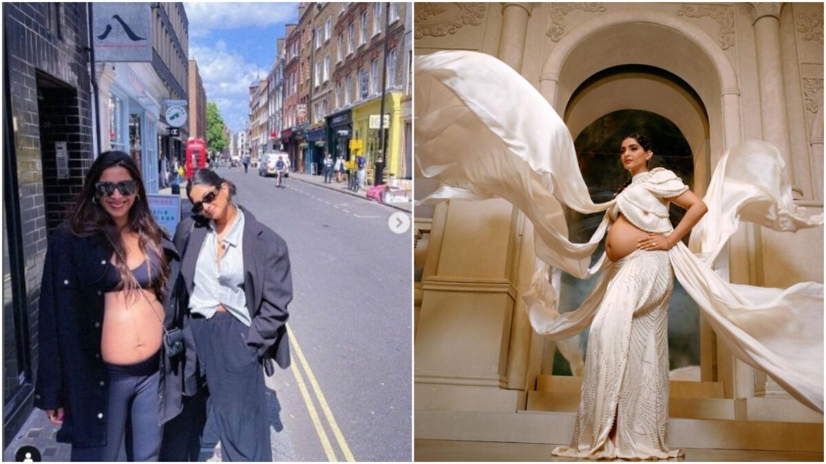 लंदन की सड़कों पर Sonam Kapoor ने खुले - आम किया अपना बेबी बंप फ्लॉन्ट, सोशल मीडिया पर तस्वीर हुई वायरल