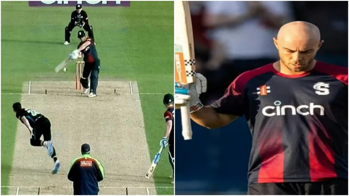 T20 Blast में इस बल्लेबाज ने जड़े गगनचुंबी छक्के, गेंद को दिन में दिखाए आसमान के तारें