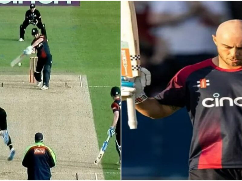 T20 Blast में इस बल्लेबाज ने जड़े गगनचुंबी छक्के, गेंद को दिन में दिखाए आसमान के तारें