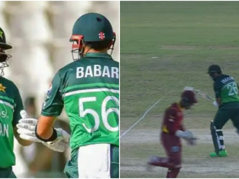 Pak Vs Wi: बाबर आजम की गलती पड़ी साथी क्रिकेटर को भारी, गुस्से में पिच पर दे मारा बल्ला, देखें Video