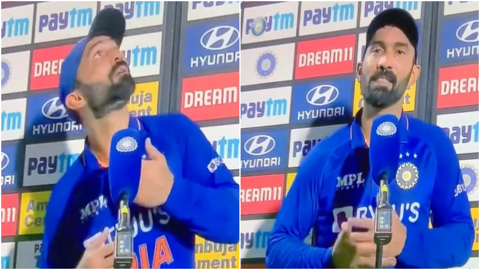 Dinesh Karthik इंटरव्यू देते समय डर के मारे हो गए थे चुप