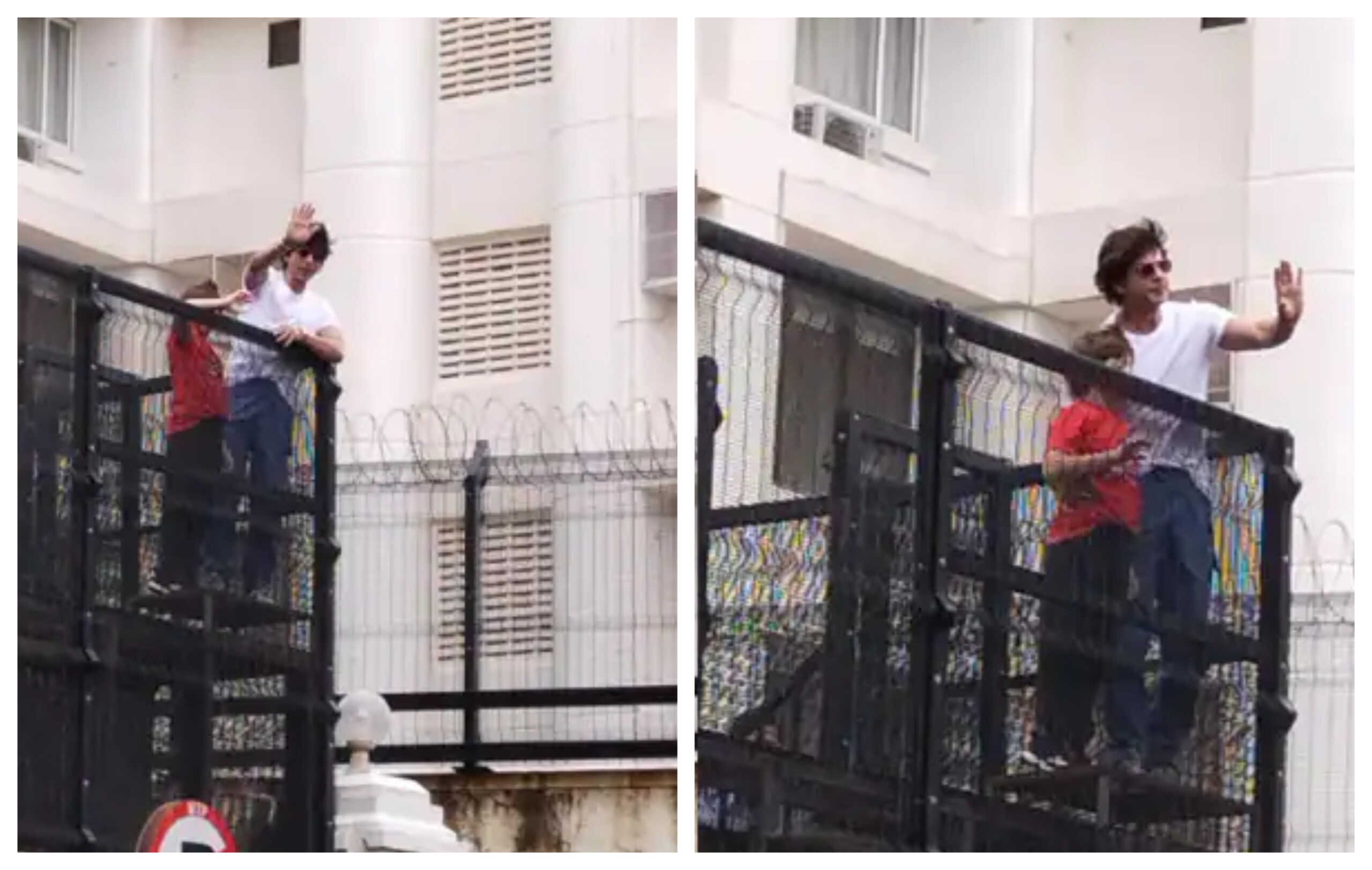 ईद के मौके पर Shah Rukh Khan ने अपने फैंस से की मुलाकात, मन्नत के बाहर लगा लाखों लोगों का हुजूम