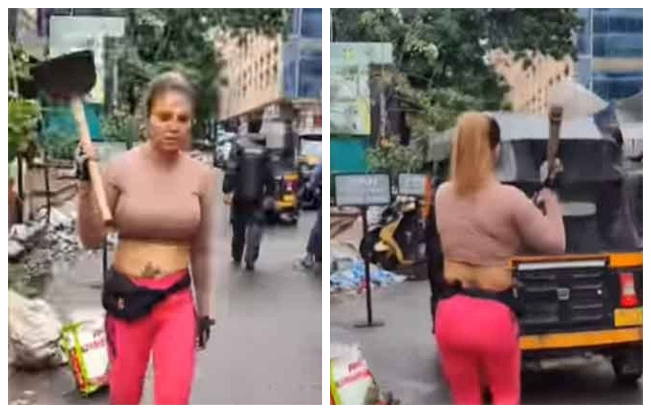 Rakhi Sawant गुस्से में हुई आगबबूला, फावड़ा लेकर दौड़ पड़ी लोगों के पीछे