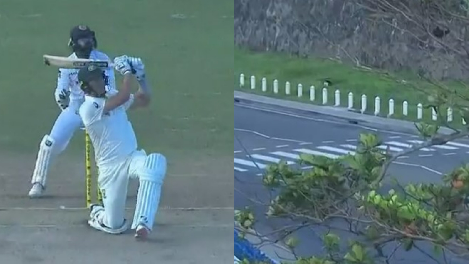 Sl Vs Aus: Pat Cummins ने जड़ा ऐसा गगनचुंबी छ्क्का, स्टेडियम के बाहर सड़क किनारे पहुंची गेंद