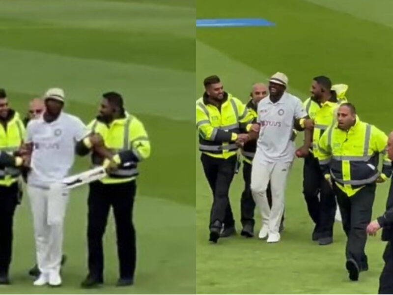 Eng Vs Ind: मैच के दौरान सिक्योरिटी के बीच मैदान में घुसा फैन