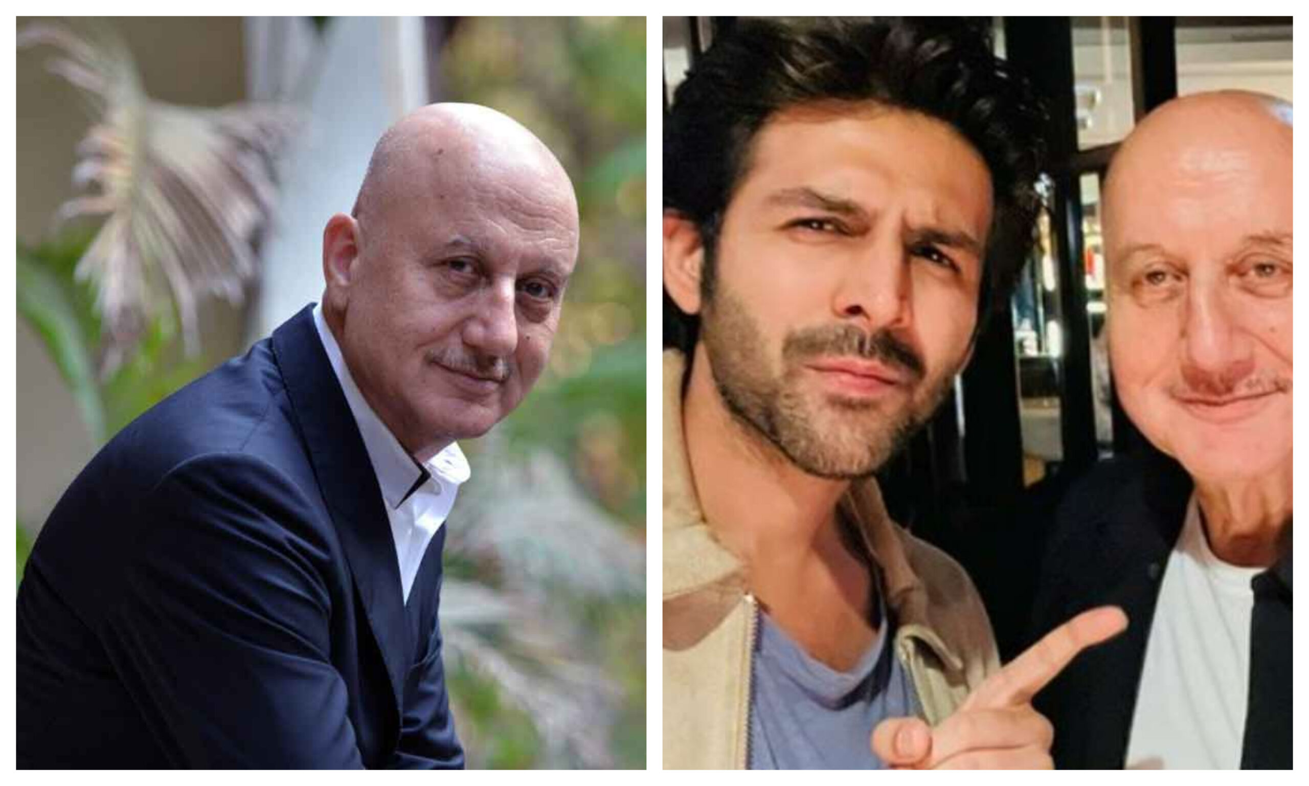 बॉलीवुड की फ्लॉप फिल्मों पर Anupam Kher ने कसा तंज, Kartik Aaryan संग तस्वीरें शेयर कर कहा - &Quot;समय बदल रहा है और दर्शकों की पसंद...
