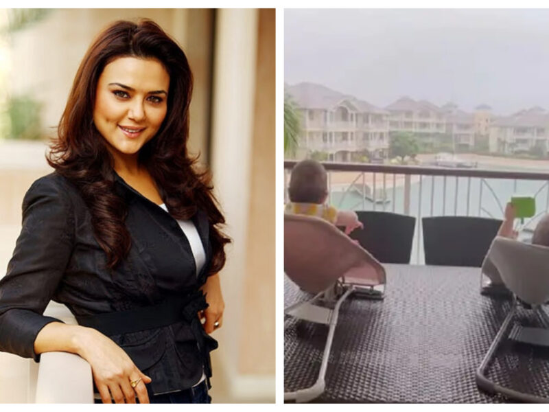 Preity Zinta ने अपने फैंस को दिखाई अपने जुड़वां बच्चों की झलक, बारिश का लुत्फ उठाते आए नज़र
