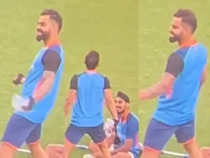 Video : : प्रैक्टिस सेशन के दौरान Virat Kohli ने जमकर किया डांस, साथियों खिलाड़ियों ने भी हंसी से बांधा माहौल 
