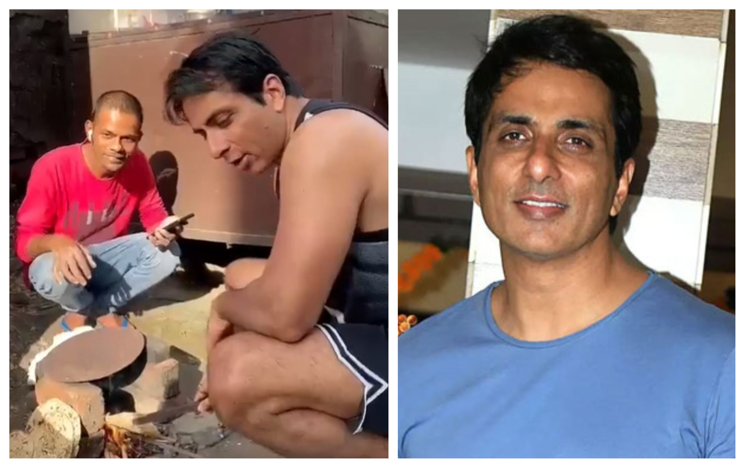 Sonu Sood ने गरीब गार्ड के साथ मिट्टी के चूल्हे में बनाई रोटी, बताया - &Quot;इस रोटी का स्वाद फाइव स्टार होटल में भी नहीं......
