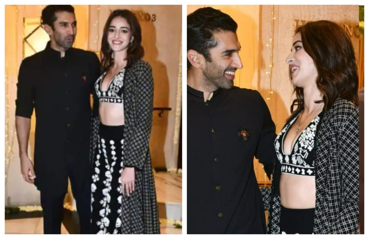 दिवाली पार्टी में Ananya Panday और Aditya Roy Kapur ने की ट्विनिंग, एक दूसरे की बाहों में बांहे डाल रिलेशनशिप किया कंफर्म