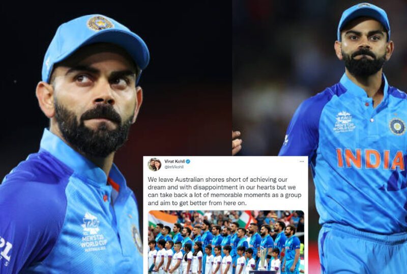 &Quot;अपने सपनों को पूरा किए बिना हम वापस लौट रहे हैं&Quot; टी20 विश्व कप से बाहर होने पर Virat Kohli ने लिखा इमोशनल नोट