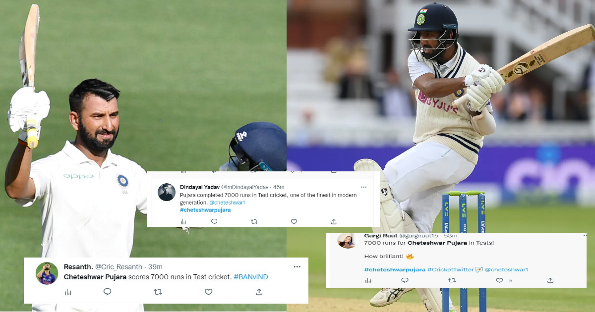दूसरे टेस्ट मैच में 7000 रन बनाकर Cheteshwar Pujara ने तोड़ा इन दिग्गज खिलाड़ियों का रिकॉर्ड, तो सोशल मीडिया पर फैंस ने दिया रिएक्शन