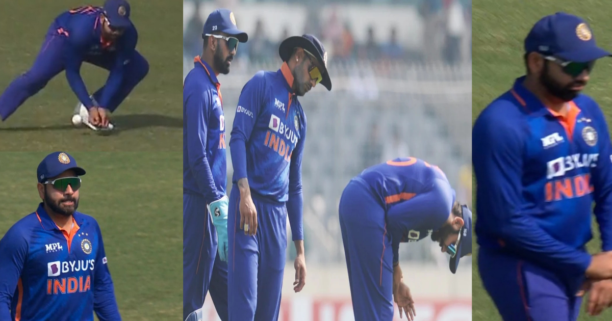 Video: बांग्लादेश के खिलाफ कैच लपकने के चक्कर में चोटिल हुए Rohit Sharma, बीच मैच में हाथों से पानी की तरह बहा खून