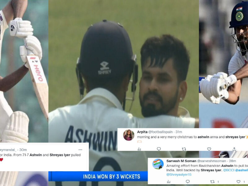 Shreyas Iyer: “अय्यर-अश्विन के बल्ले पर नाची बांग्ला&Quot; मेजबान टीम के हाथों से जीती हुई पारी छिनी, तो भारतीय फैंस ने बांधे तारीफों के पुल