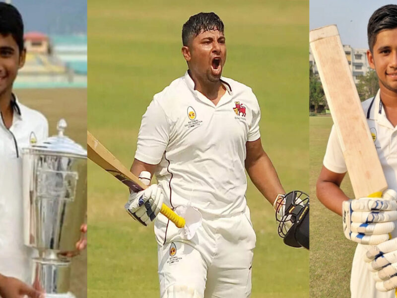 Sarfaraz Khan के छोटे भाई Musheer Khan ने जड़ा तिहरा शतक, एक पारी में जड़े 34 चौके और 9 छक्के∼
