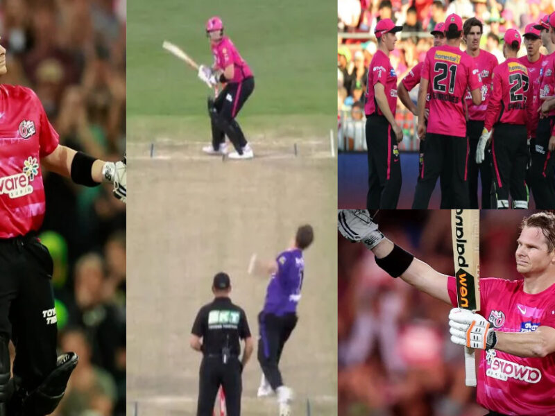 ऑस्ट्रेलिया के धाकड़ बल्लेबाज Steve Smith ने किया अनोखा कारनामा, एक गेंद में ठोके 16 रन∼